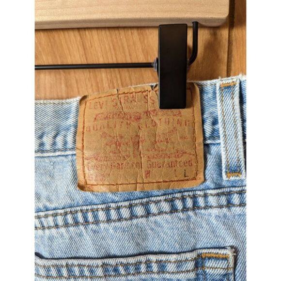 Levi's Jeans Vintage 512 Slim Fit Tapered Leg Rigid Denim Light Wash Misses 12L - Picture 8 of 11